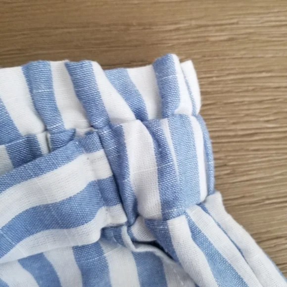 Shein Striped Paperbag Shorts - Picture 5 of 8